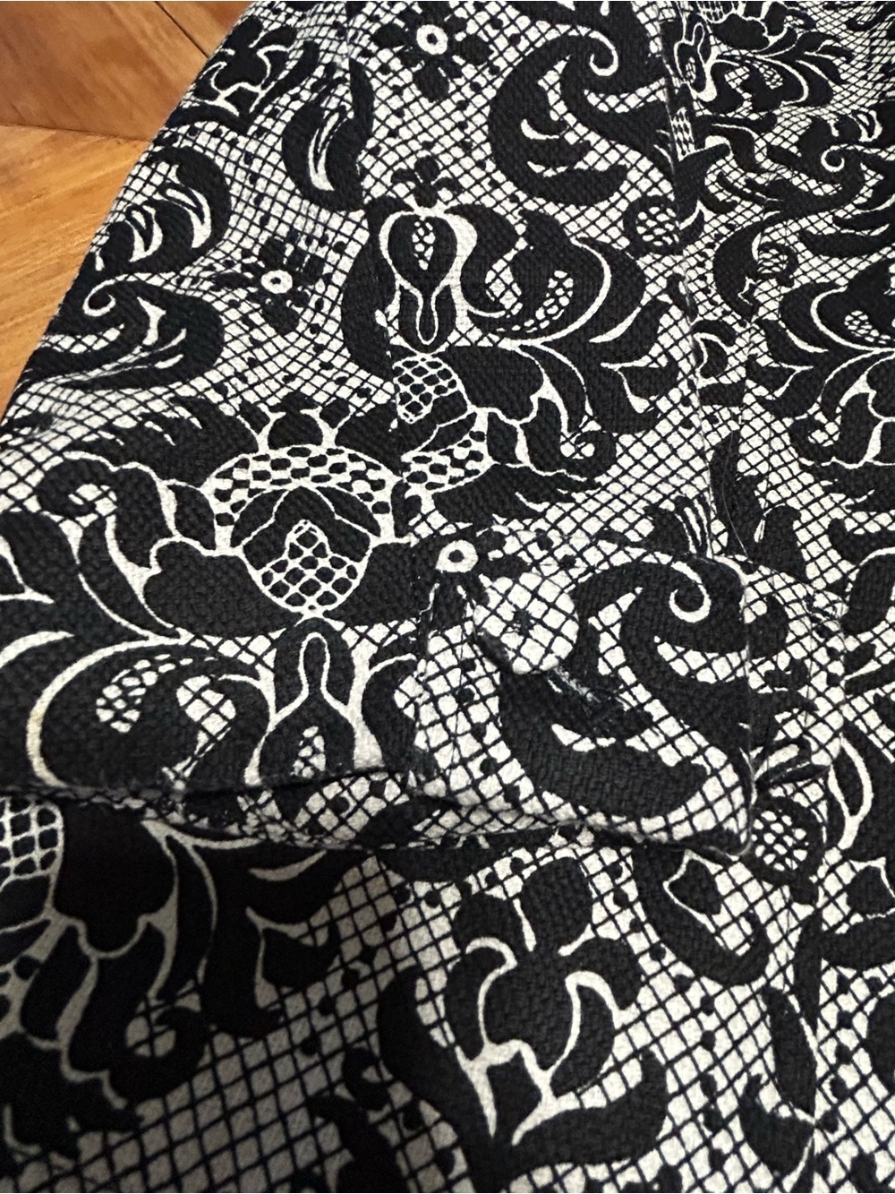 Talbots Black & White Printed Women's Blazer Jacket - Picture 6 of 13